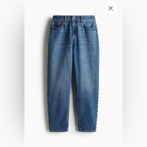 H&M Blue Denim mom Jeans